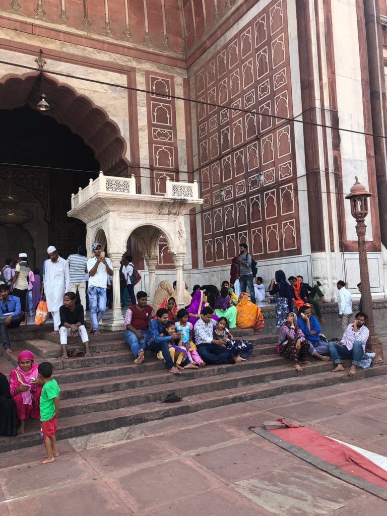 The magnificent façade of Jama Masjid