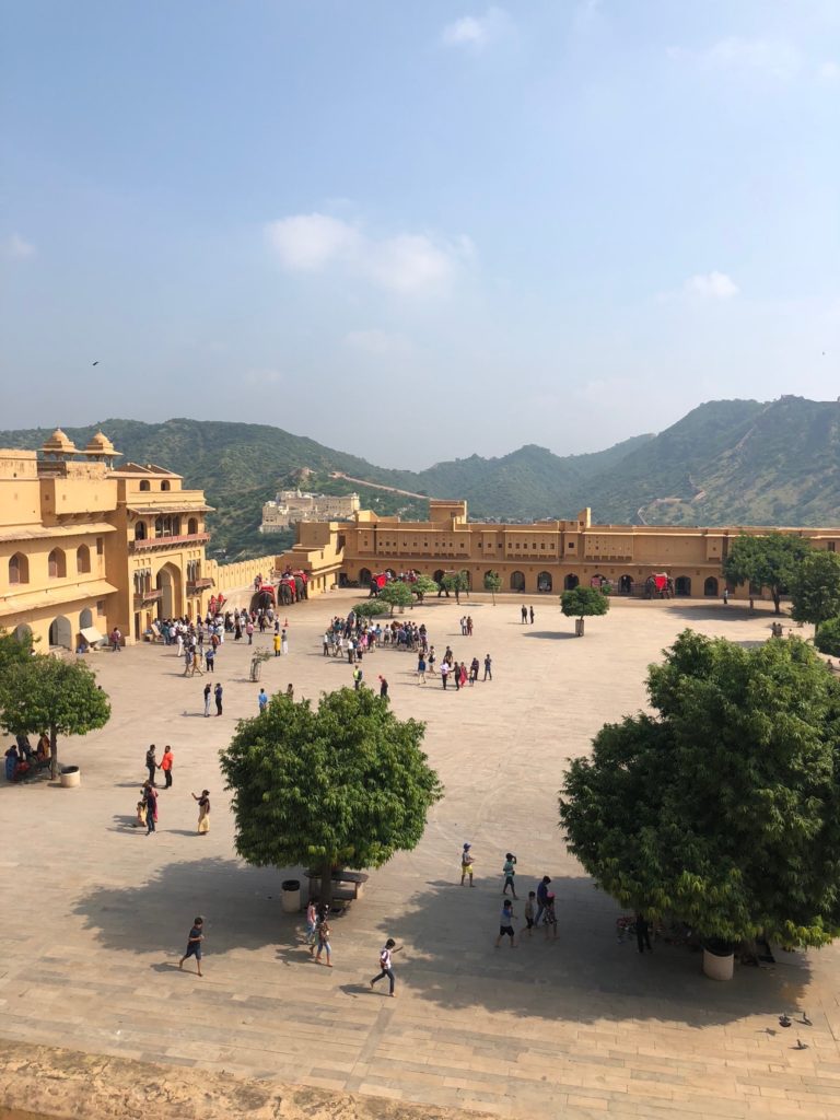 The Amber Fort gives a beautiful view of the countryside