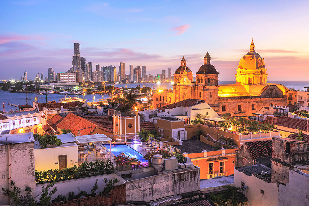 Night Time In Cartagena