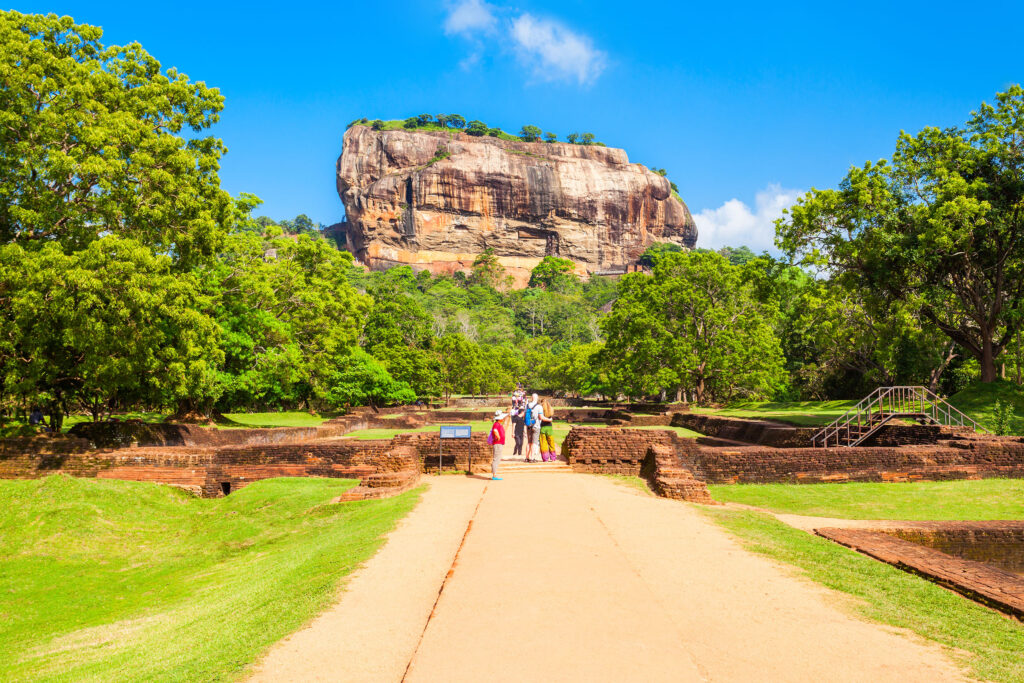 The ancient city of Sigiriya, also known as Lion Rock, is an impressive fortress located in the Matale District of central Sri Lanka. 