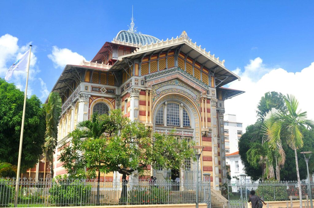 The capital city of Martinique, Fort-de-France, is home to the Schoelcher Library.